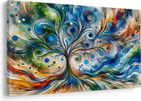 Obraz – Farebný energetický strom (90x60 cm)