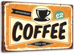 Gario Obraz na plátne Ceduľa s kávou Rozmery: 60 x 40 cm