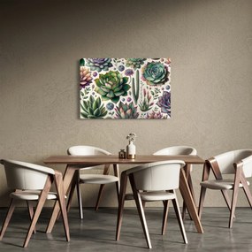 Obraz - Sukulenty (90x60 cm)