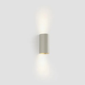 FARO 40540 - Nástenné svietidlo SOLE 2xGU10/8W/230V šedá zaokrúhlený