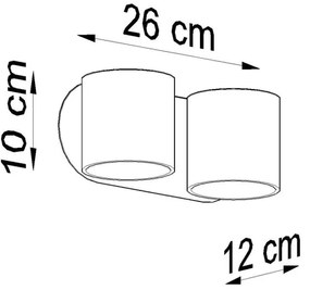 Sollux SL.0659 - Nástenné bodové svietidlo ORBIS 2xG9/40W/230V biela