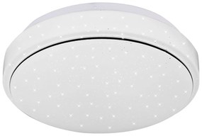 CLX POMIGLIANO DARCO LED stropné svietidlo do kúpeľne, 12 W, denné biele svetlo, 26 cm, kruhové, biele,