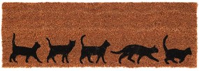 Vonkajšia rohožka Cats, 75x25 cm