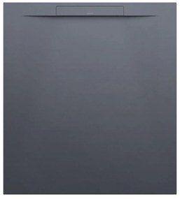 LAUFEN Pro S obdĺžniková sprchová vanička z materiálu Marbond, lineárny odtok na kratšej strane, 1000 x 900 x 28 mm, antracit matný, H2101860780001