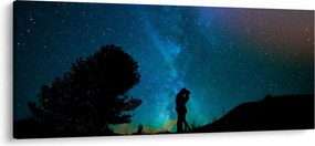 Obraz - Stretnutie pod hviezdami (120x50 cm)