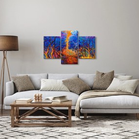 Obraz - jesenné koruny stromov, moderný impresionizmus (90x60 cm)