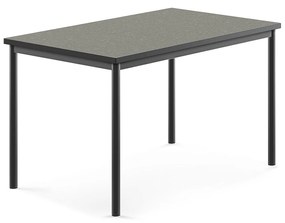 Stôl SONITUS, 1200x800x720 mm, linoleum - tmavošedá, antracit