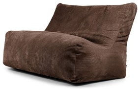 Tmavohnedý menčestrový sedací vak Sofa Seat Lounge – SLOWDOWN