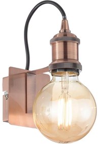 Ideal Lux - Nástenná lampa FRIDA 1xE27/60W/230V meď