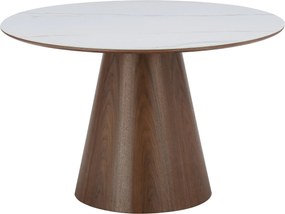 XXXLutz JEDÁLENSKÝ STÔL, biela, farba vlašského orecha, 120/120/75 cm Livetastic - Stoly - 001125032802