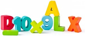 Didaktická doštička s počítaním, písmenami a číslicami