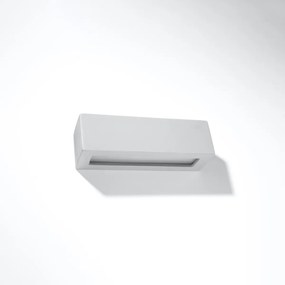 Nástenné svietidlo Vega, 1x sivé keramické tienidlo