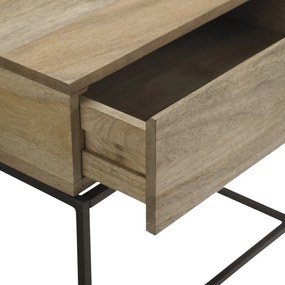furniture-nabytek.cz - Konferenčný stolík drevo kov z manga 50x40x50