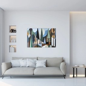 Obraz - Prírodná geometrická abstrakcia II. (90x60 cm)