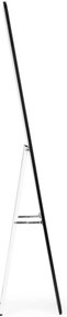 Veľké stojace obdĺžnikové zrkadlo, úzky rám, 148 cm