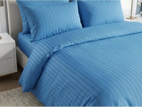 Hotelové obliečky z mikrovlákna JASMINE PURE svetlomodré - prúžok 1 cm Rozmer obliečky: 70 x 90 cm | 140 x 200 cm