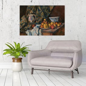 Obraz - Paul Cézanne, Still Life with Apples and Peaches, reprodukcia (90x60 cm)