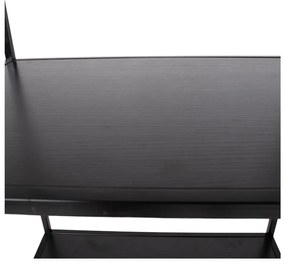 Čierna knižnica House Nordic Vita Shelf, 51 x 170 m