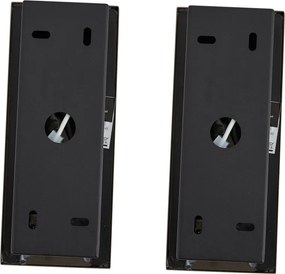 Sada 2 moderných nástenných svietidiel čierna vrátane LED - Plaza