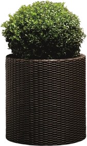 Keter kvetináč Cylinder L 39 l, hnedá