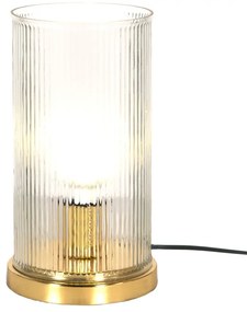 Minimalistic stolná lampa zlato biela