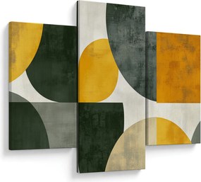 Obraz - Abstrakcia v olivovej farbe (90x60 cm)