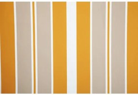 Kĺbová markíza 3,5 x 2,5 m oranžovo/sivo/biela pruhovaná