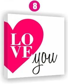 Moderné obrazy na plátne citáty - vzor 8 - 30x30 cm