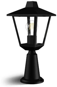 Vonkajšie stĺpové svietidlo Philips Kinno čierne,38,5 cm, E27, max. 1x25 W