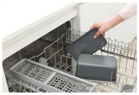 Tmavosivá nádoba na kompostovateľný odpad 1,8 l SinkSide – Brabantia