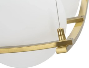Závesný luster Japany 45 cm zlatý/biely