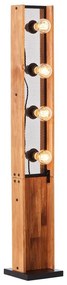Brilliant - Stojacia lampa CALANDRA 4xE27/42W/230V borovica