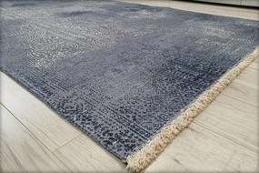HU Modrý orientálny koberec Banco 1030-BLUE Rozmer: 60x110 cm