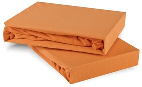 Plachta posteľná oranžová marhuľová jersey EMI