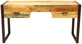furniture-nabytek.cz - Písací stôl 160 cm z masívneho mangového dreva 160x70x76