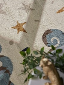 Hanse Home, Detský koberec Adventures 106413 Cream Multicolor kruh, 160x160 (priemer) kruh, viacfarebná, detská izba