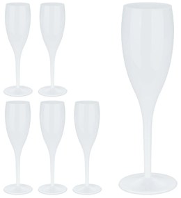 Sada 6ks plastových pohárov na šampanské RD44221