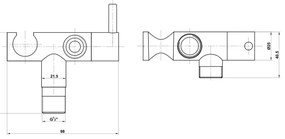 Aqualine - Bidetová batéria so sprškou lesklý chróm