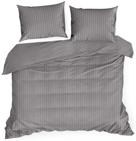 SATÉNOVÉ OBLIEČKY VERA 200X220 CM, 2 KS 70X80 CM SIVÉ