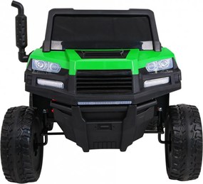 Ramiz Farmárske nákladné auto pre 2 deti Zelené + 4x4 + Diaľkové ovládanie + Kiper + LED Audio