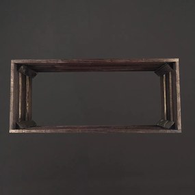 AMADEA Drevený obal na kvetináč tmavý, 52x21,5x17cm, český výrobok