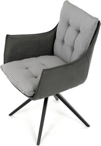 Jedálenská stolička sivá DCH-D1345 GREY2