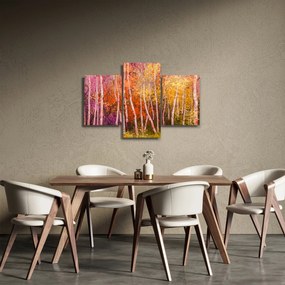 Obraz farebného lesa (90x60 cm)