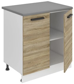 Kuchynská skrinka Belini Premium Full Version spodná 80 cm dub sonoma s pracovnou doskou
