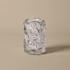 Ferm Living Sklenená váza Virelle Clear 18 cm