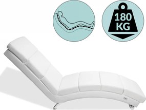 Leňoška LONDON, 186x55x89cm, biela Casaria