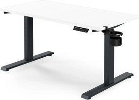 Elektrický stôl s nastavením výšky ergonomický antracitovo-bieli, 1200x600 mm: ARIA