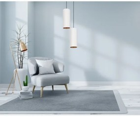 Luster na lanku AVALO 2xE27/60W/230V pr. 20 cm biela/medená