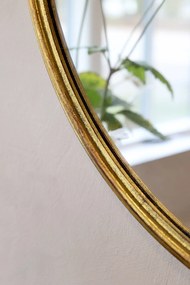 Chic Antique Nástenné zrkadlo Round Décor Edge Ø 60 cm