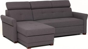 Rohová sedacia súprava Harris, tmavo šedá tkanina, ľavý roh